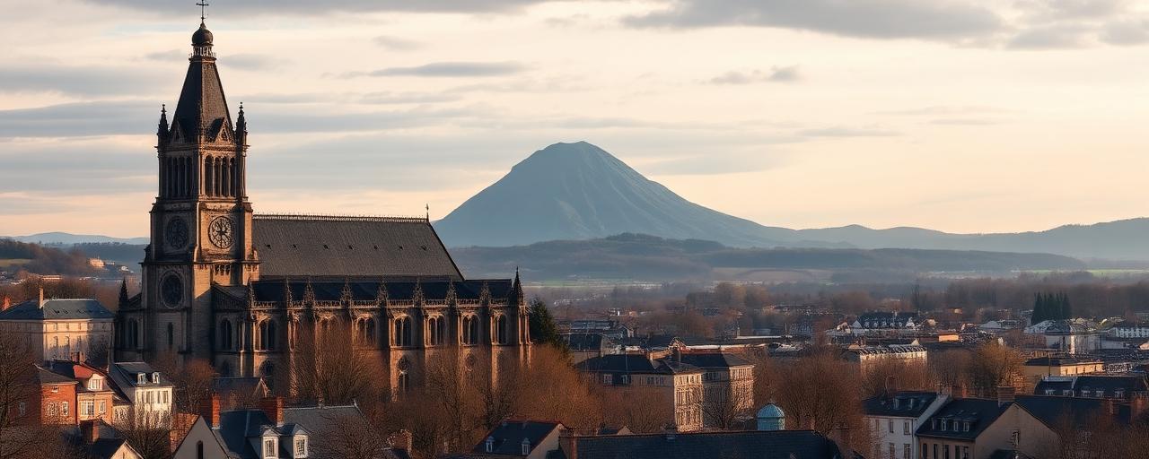 Vue du centre-ville de Clermont-Ferrand