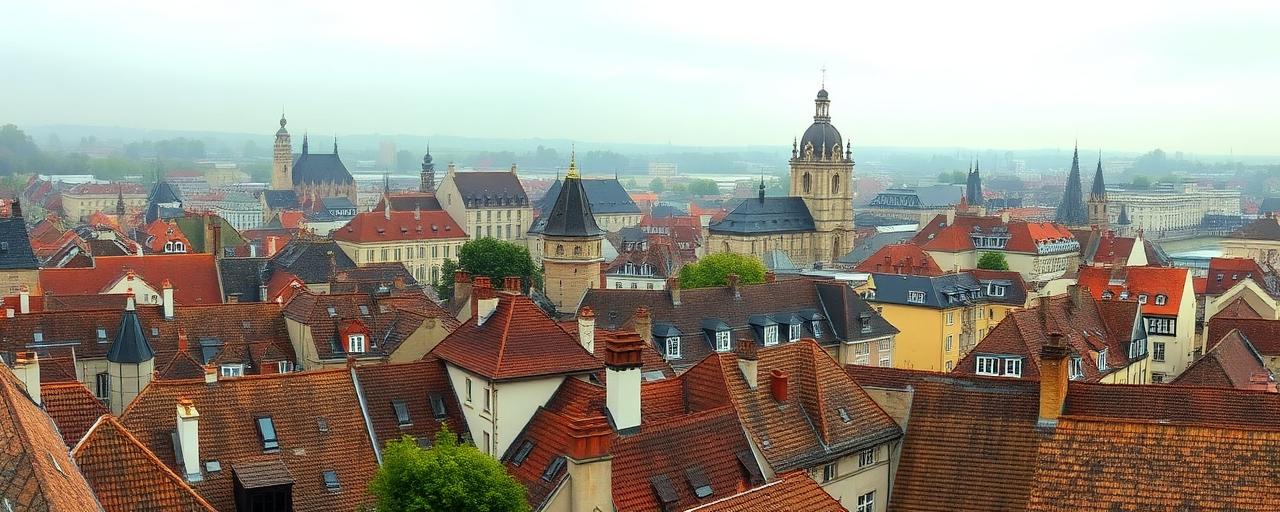 Vue du centre-ville de Dijon