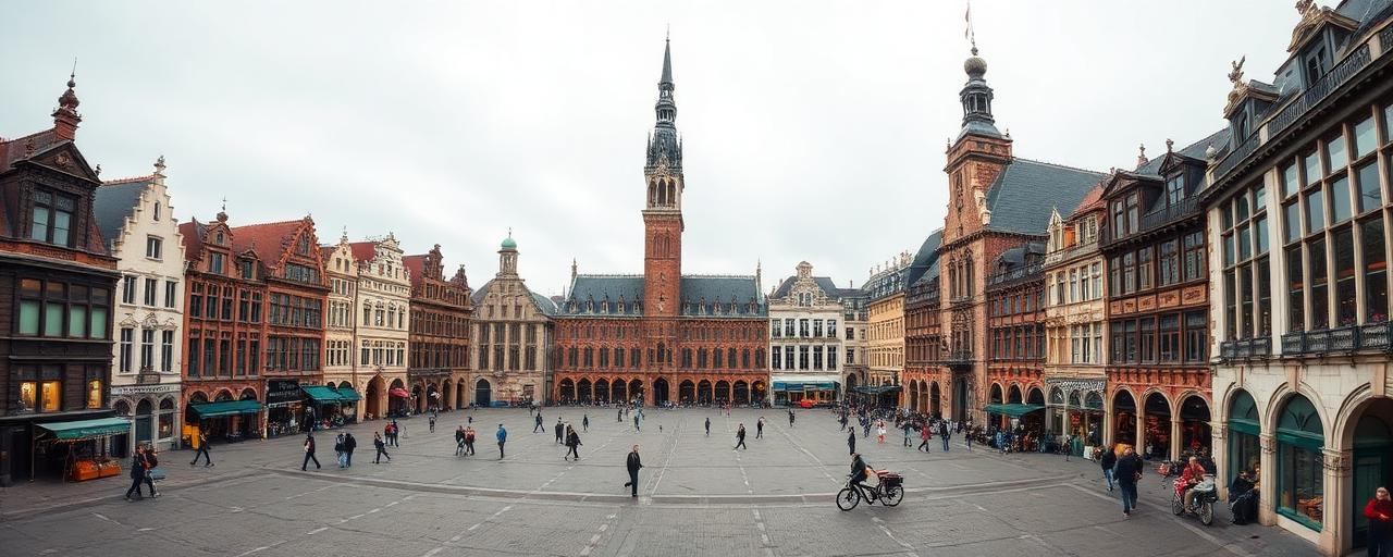 Vue du centre-ville de Lille