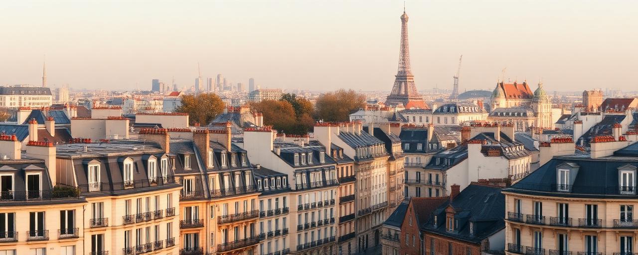 Vue du centre-ville de Paris