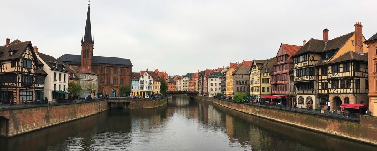 Vue du centre-ville de Strasbourg