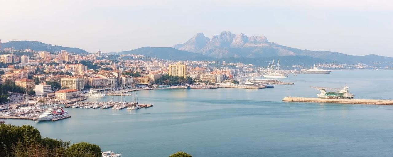 Vue du centre-ville de Toulon